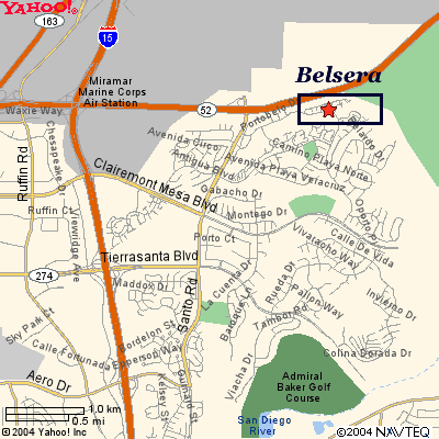 Belsera area map